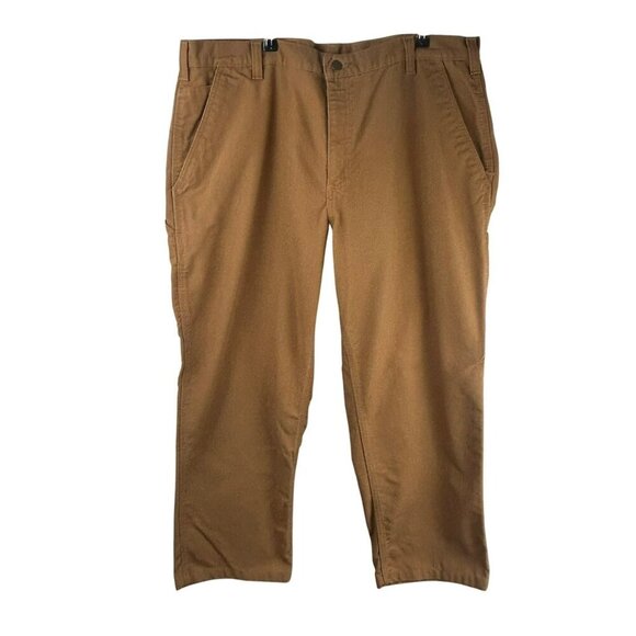 Carhartt Dungaree Fit Cargo Pants Men 40 x 32 Brown Orange Work Carpenter Active - Picture 1 of 9